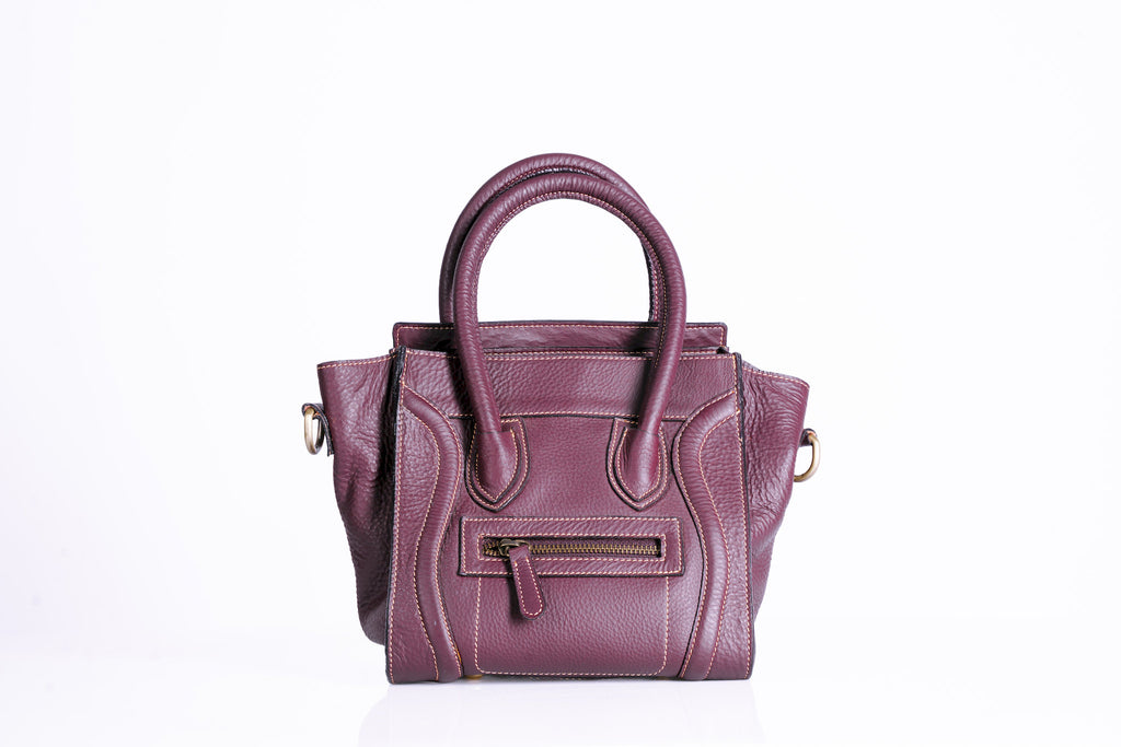 Boxy Patent Leather Shoulder Bag
