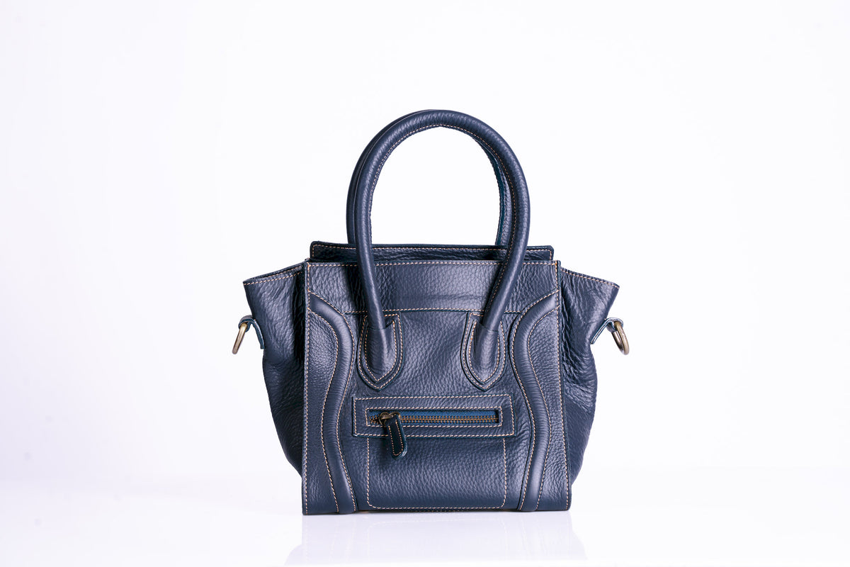 Boxy Patent Leather Shoulder Bag