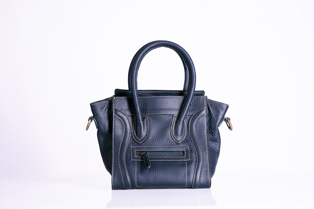 Boxy Patent Leather Shoulder Bag