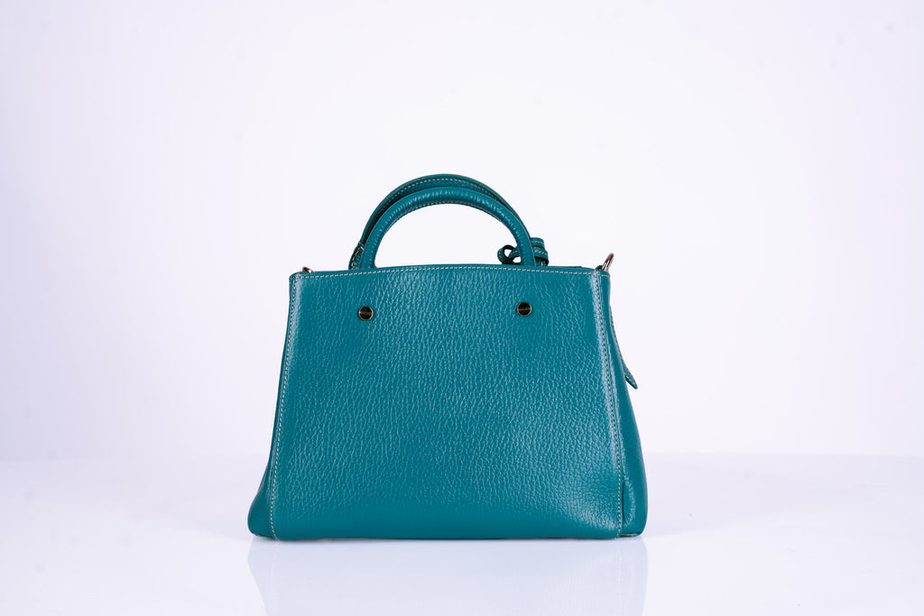 Tasseled Structured Leather Tote