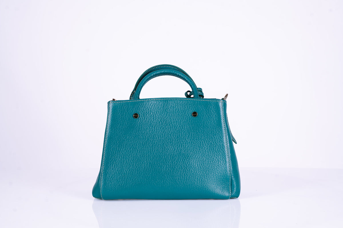 Tasseled Structured Leather Tote