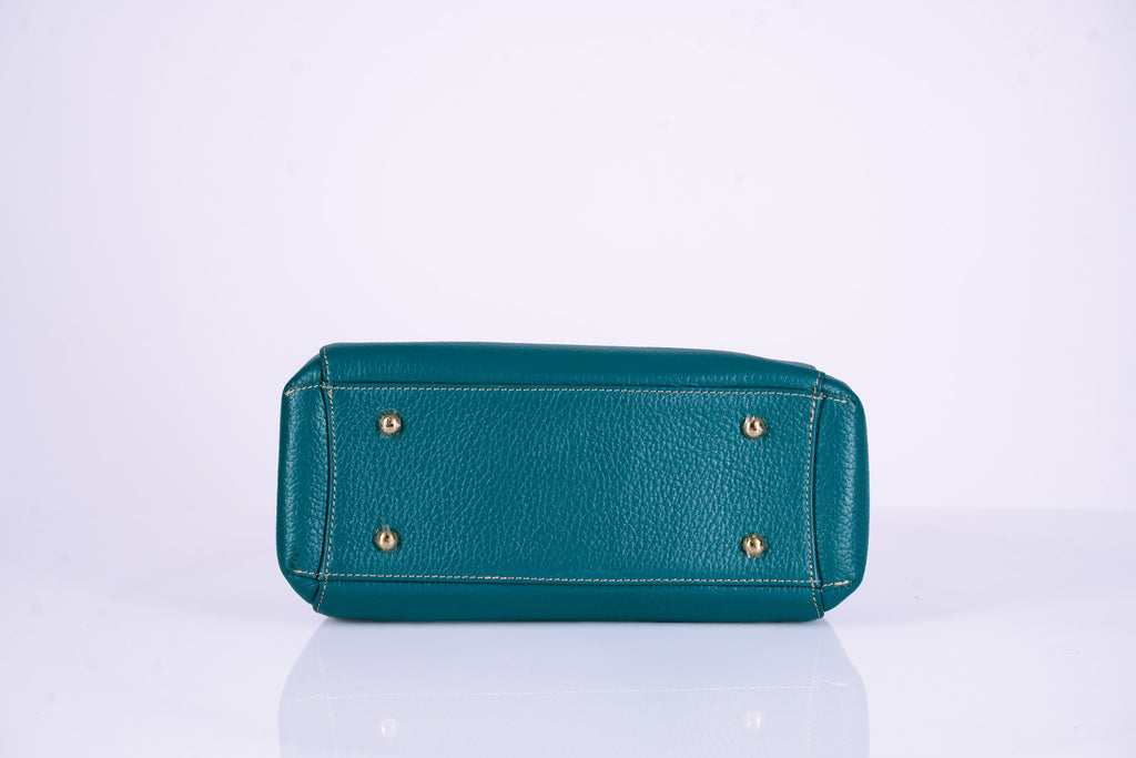 Tasseled Structured Leather Tote