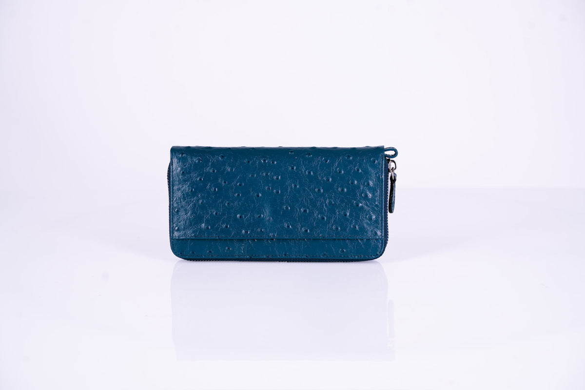 Tassled Leather Womans Zipped Wallet