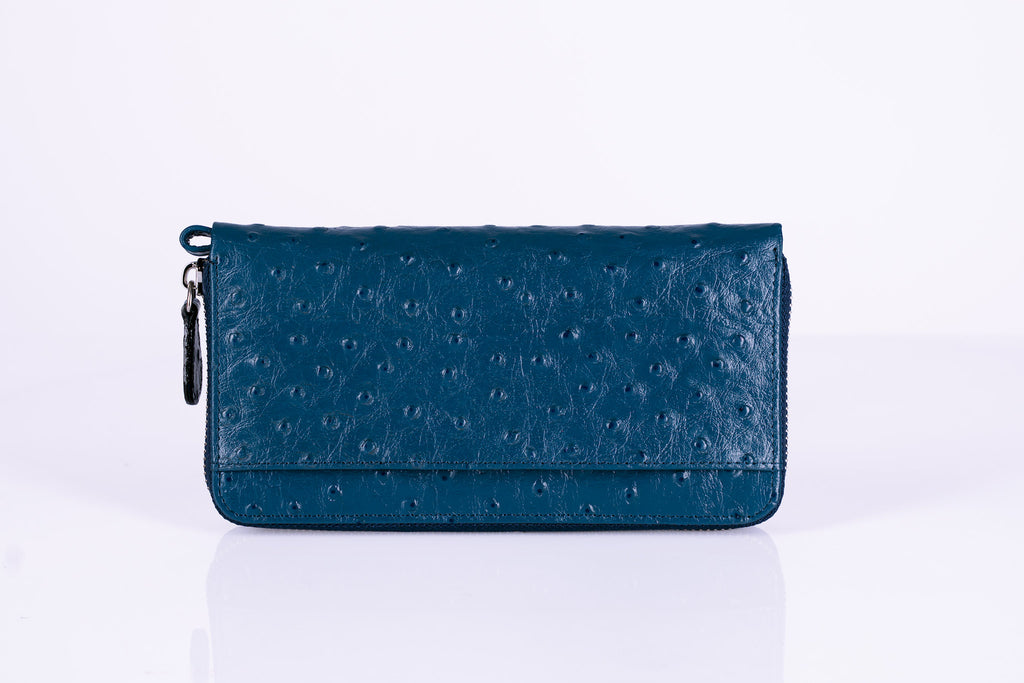 Tassled Leather Womans Zipped Wallet